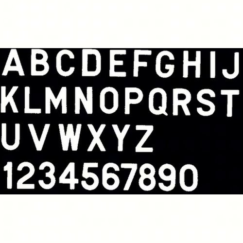 Bernard Engraving PS30WD - 3 Inch White Letter Stickers for DIY Crafts, Scrapbooking & Home Decor - Self-Adhesive Vinyl Decals for Signs, Labels & Personalized Gifts
