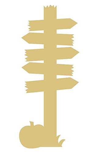 Unfinished Wood Halloween Sign Cutout - 6