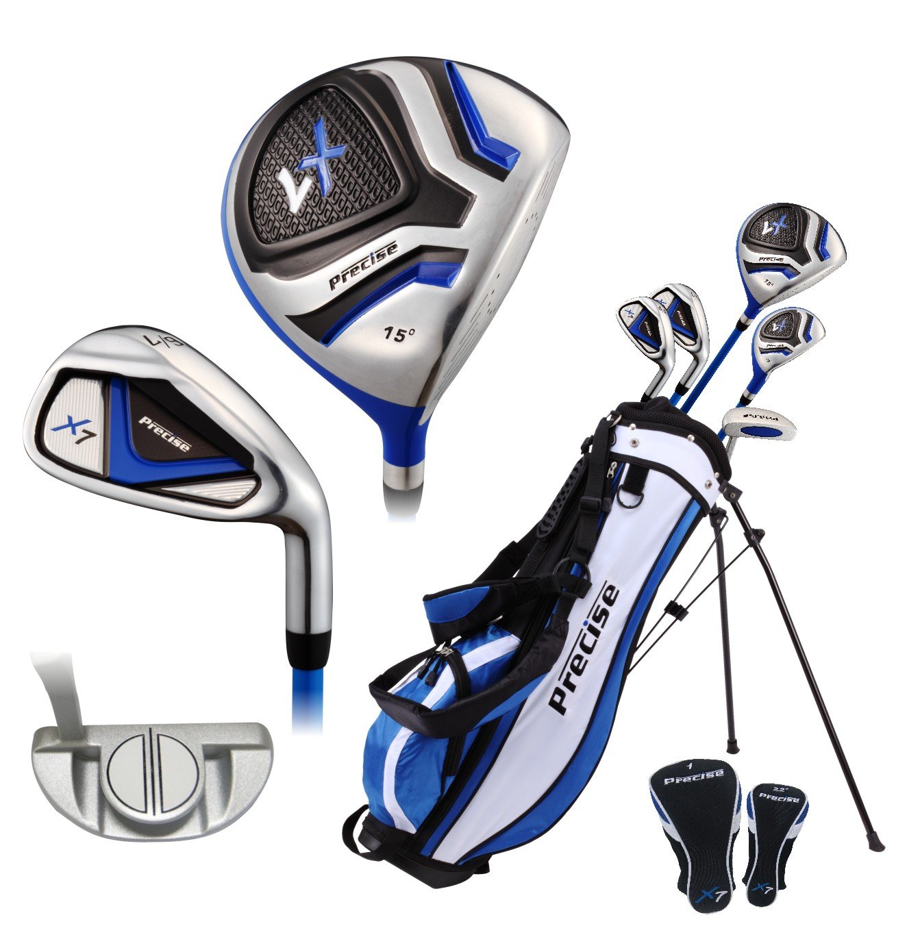 **Premium Junior Golf Club Set for Kids Age 9-12 | Right & Left Handed | Boys & Girls | Blue (LH) | Perfect for Junior Golf Tournaments & Backyard Practice**