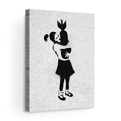 Banksy Bomb Hugger Canvas Art