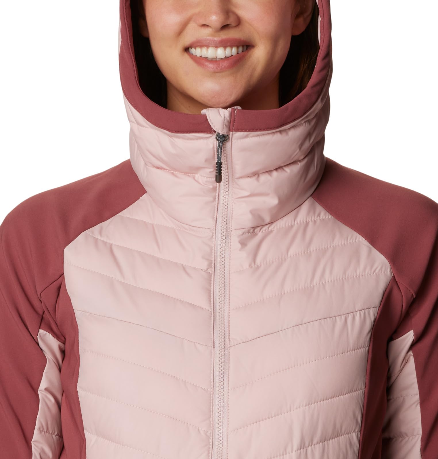 Columbia Women's Powder Lite Hybrid Hooded Jacket - Lightweight Waterproof Winter Jacket for Skiing, Hiking & Outdoor Activities