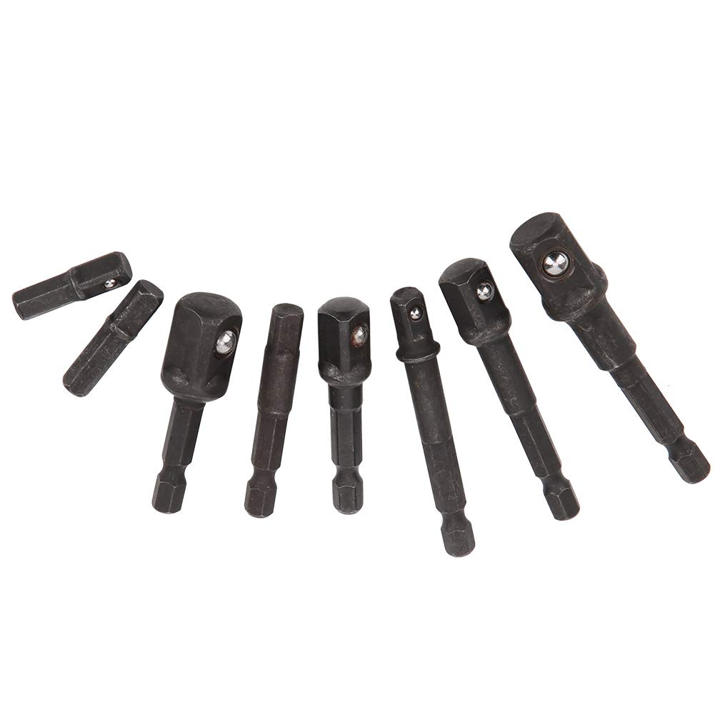 Hex Drill Bits Set - High Strength Durable Black Drill Bit Bar for Metal, Wood & Concrete - Perfect for Home DIY, Garage & Construction Projects