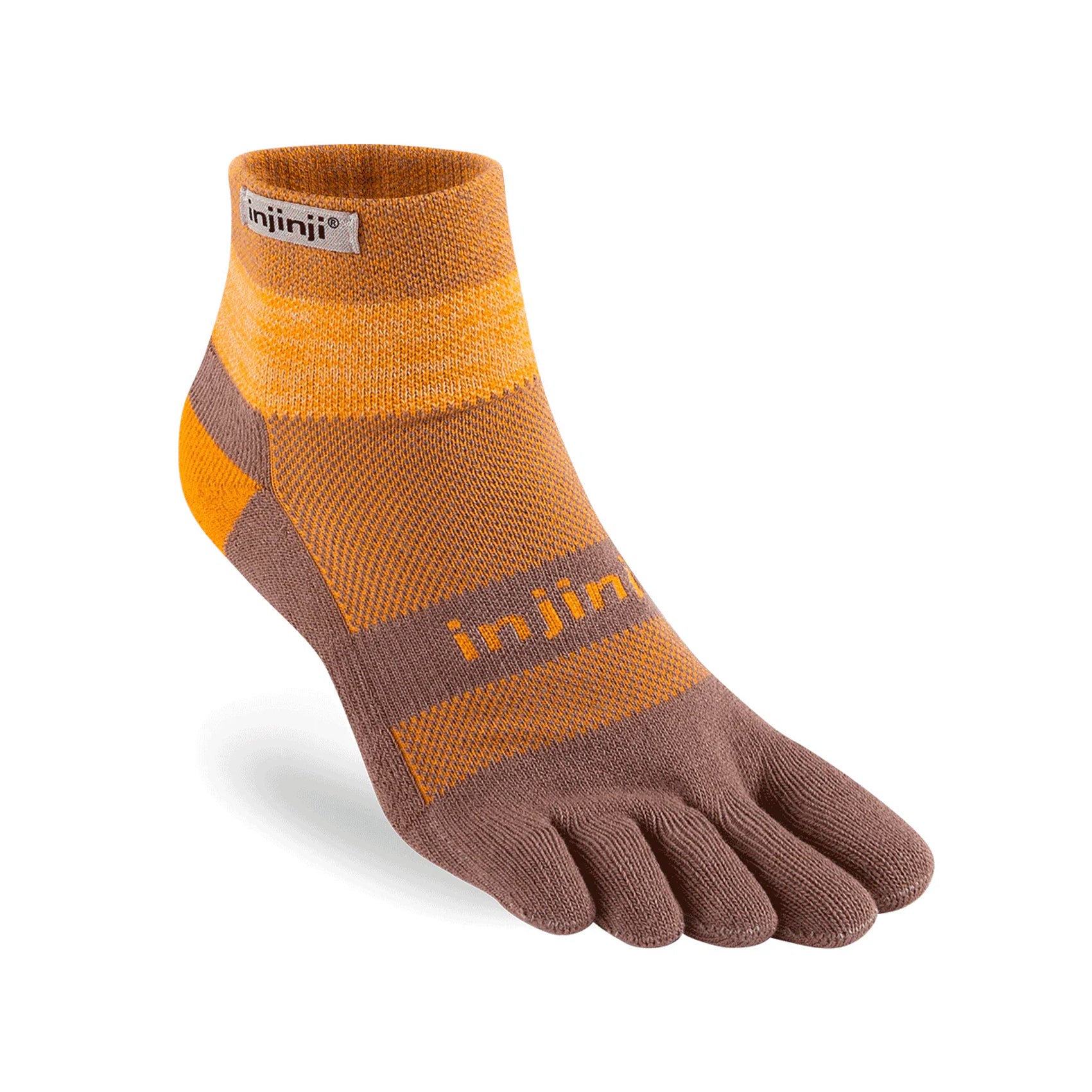 Unisex Injinji Trail Midweight Mini Crew Socks - Toe Socks for Hiking, Running & Outdoor Activities - Breathable & Comfortable for Men & Women