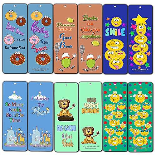 Bookmarks for Kids 12 Pack