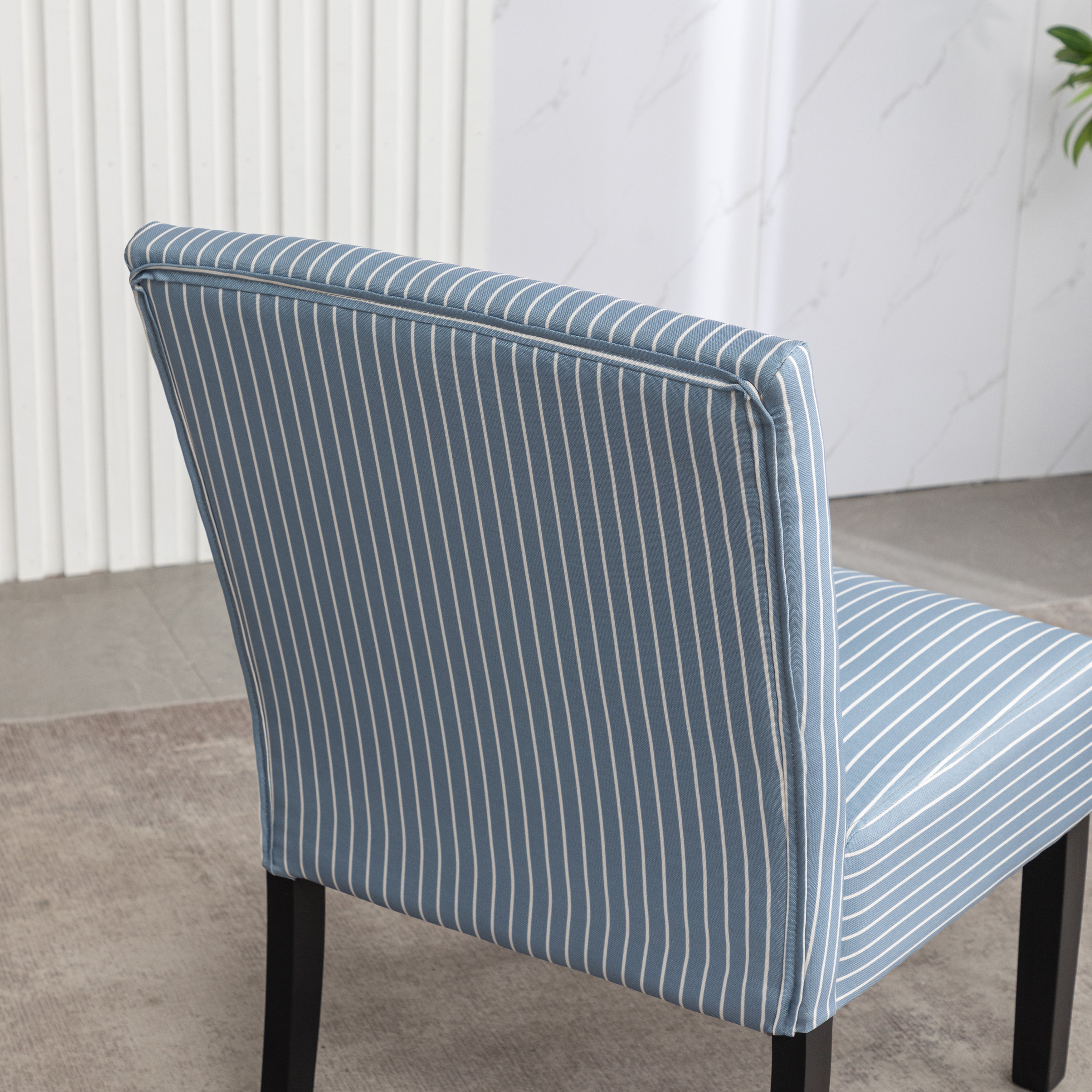 Roundhill Furniture Botticelli Fabric Armless Contemporary Accent Chair - Modern Living Room Seating for Home Office, Lounge & Reading Nook