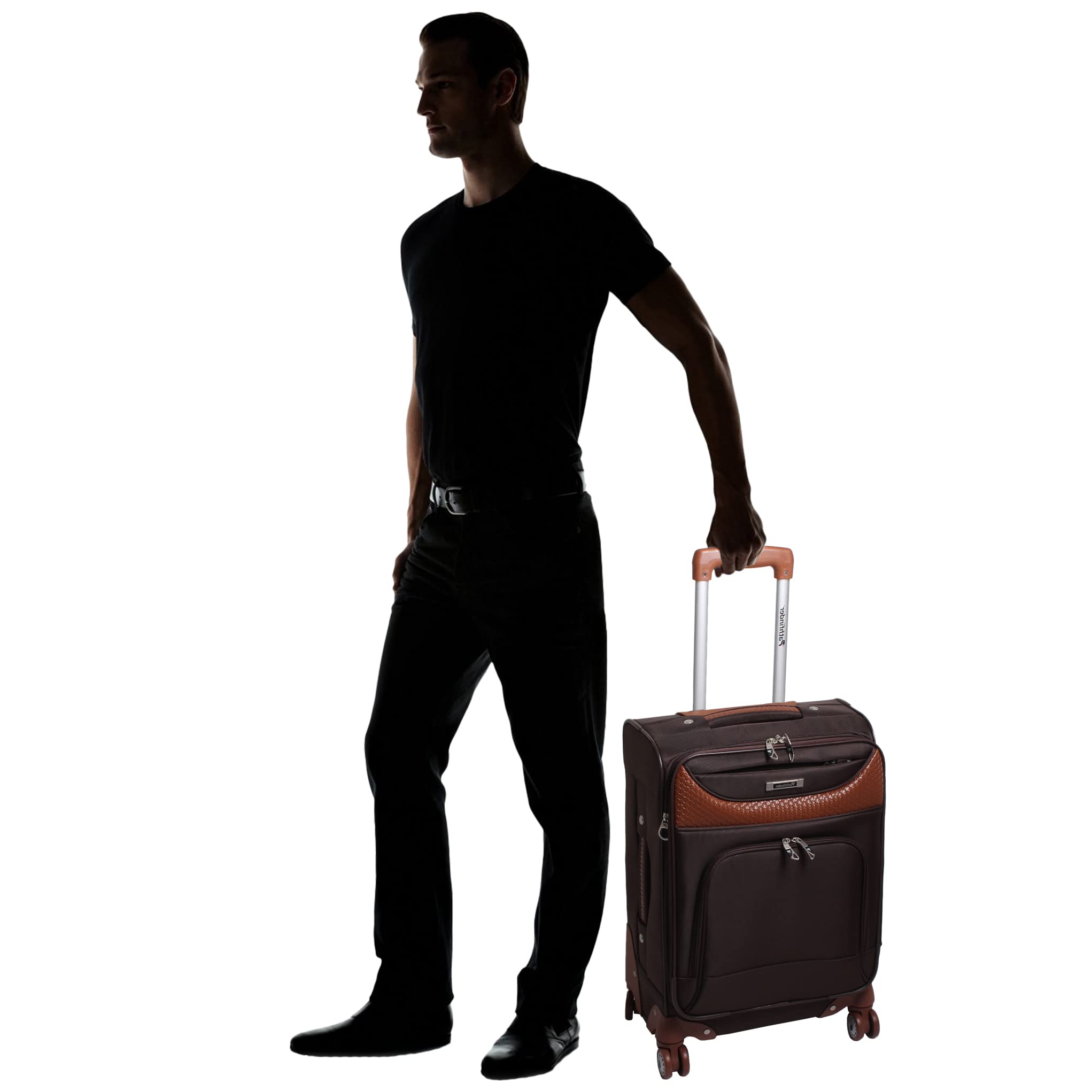 Best Spinner Wheel Carry-On Luggage - 20-Inch Expandable Softside Suitcase for Travel | Lightweight & Durable for Airplane, Business Trips & Weekend Getaways