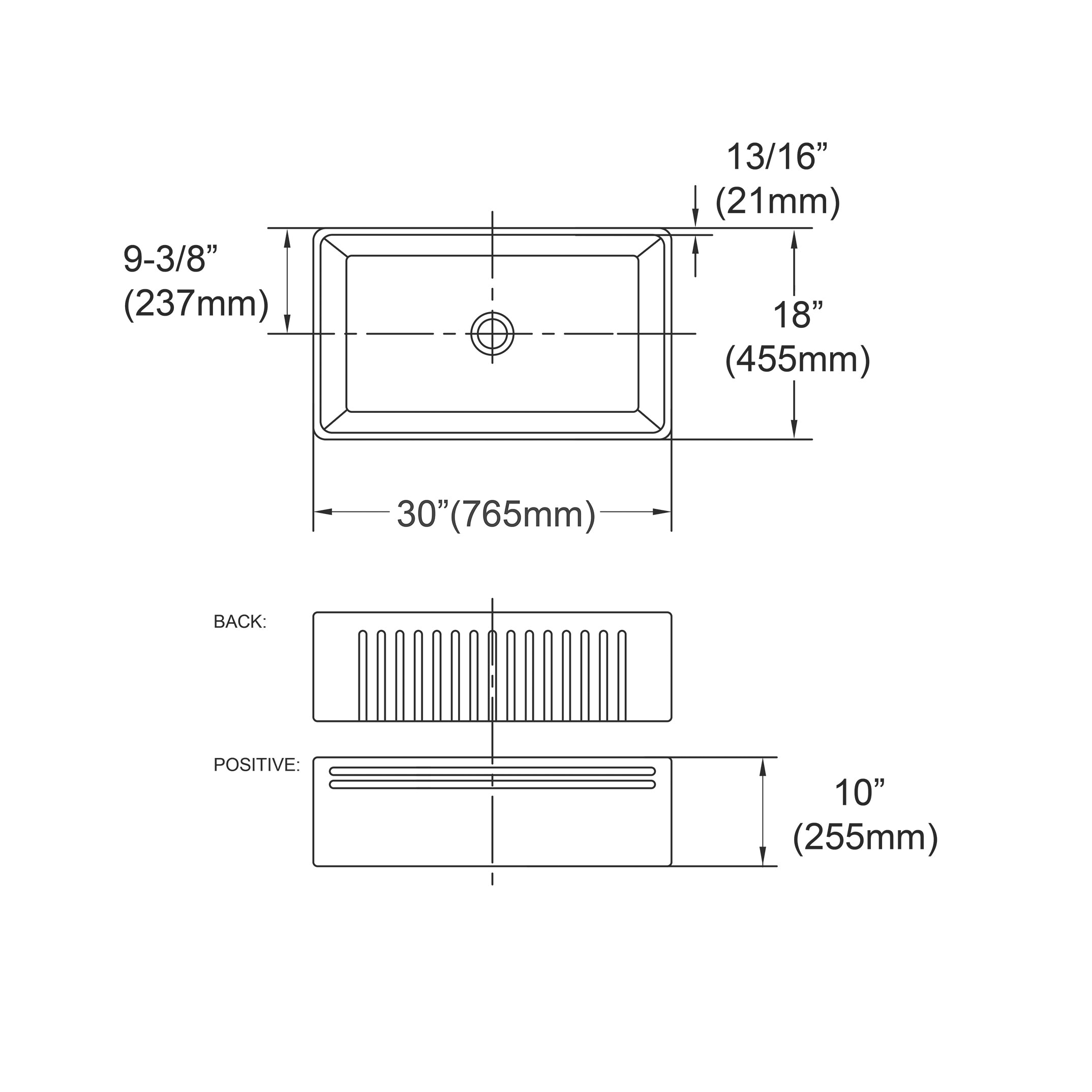 Boston Butler Sink 30x18 Inch Undermount Kitchen Sink - Stainless Steel Single Bowl for Modern Farmhouse & RV Use