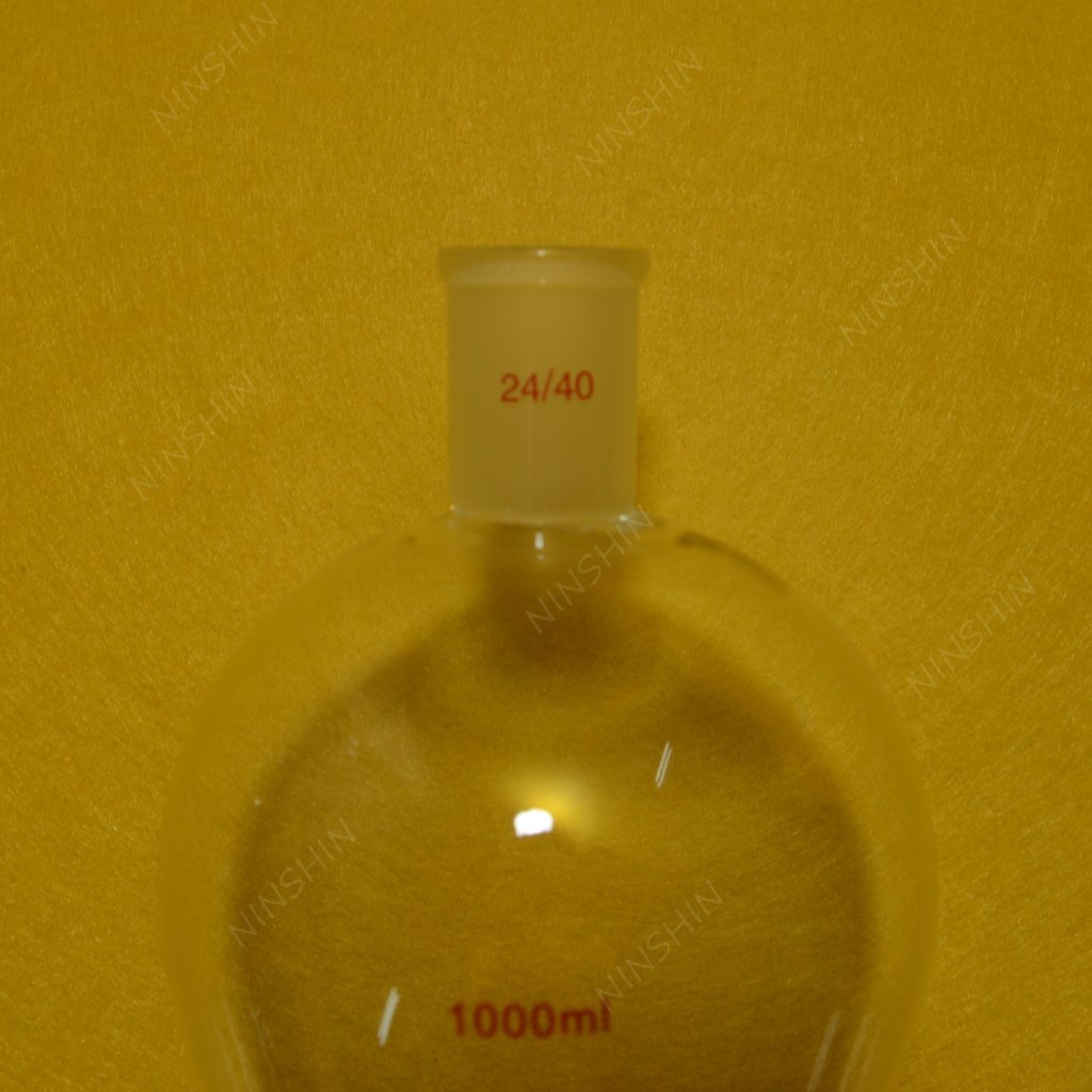 24/40 1000ml Pear Shape Separatory Funnel with PTFE Stopcock - Premium Lab Glassware for Chemical Extraction & Liquid Separation in Laboratories