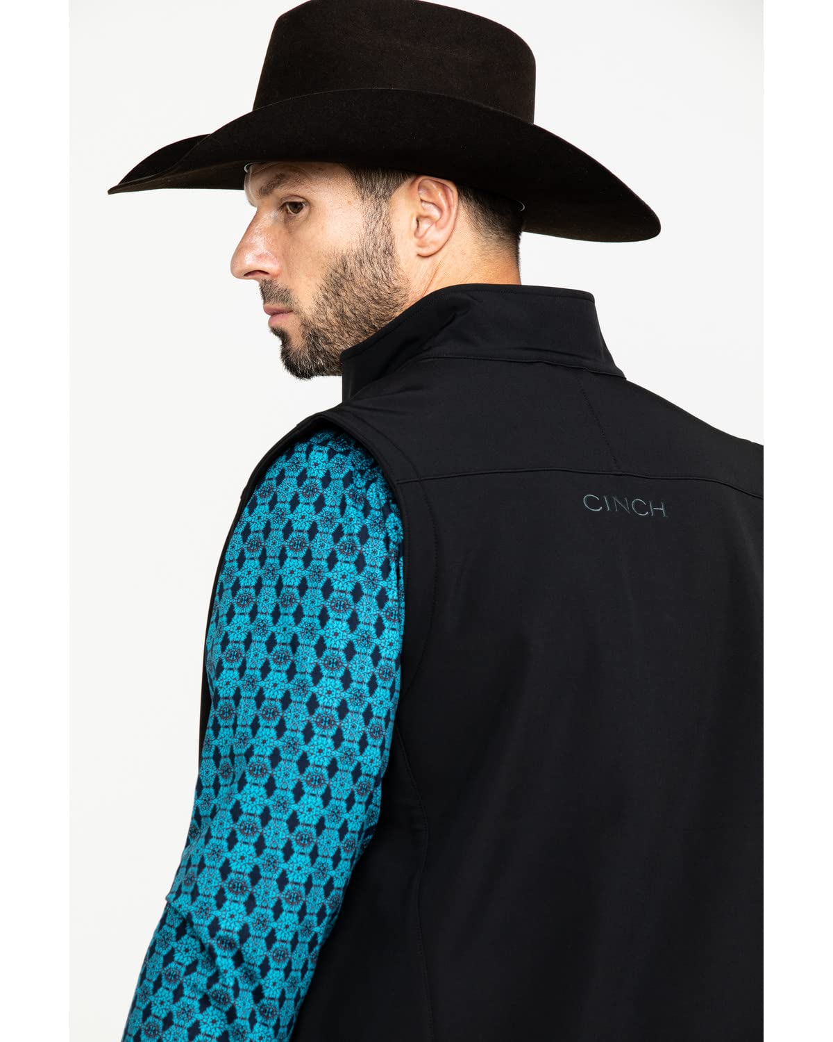 Cinch Men's Bonded Softshell Vest - Lightweight Warm Fleece Lined Jacket for Outdoor Hiking, Hunting & Casual Wear | Water Resistant Windbreaker for Cold Weather