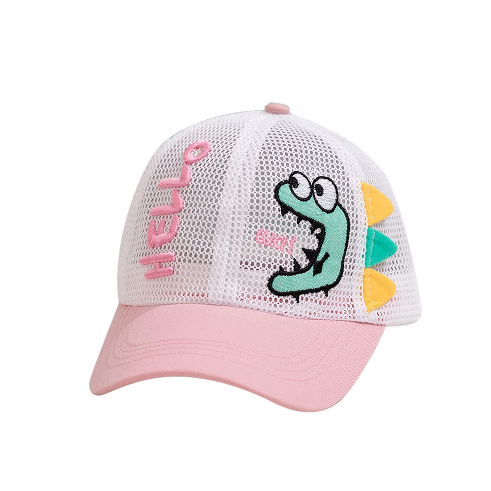 **Kids Baseball Cap - Breathable Sun Hat for Boys & Girls with Cartoon Embroidery - Perfect for Outdoor Play, Sports, and Family Outings**
