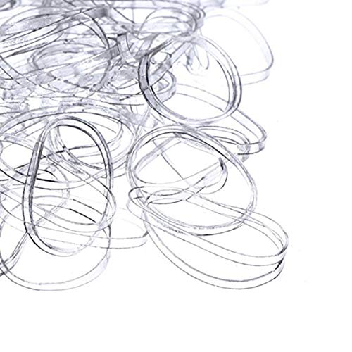 VALICLUD 1200PCS Clear Elastic Hair Bands for Girls & Women - Soft Scrunchies, Ponytail Holders, Hair Ties in Random Colors - Perfect for School, Sports, Dance and Everyday Styling