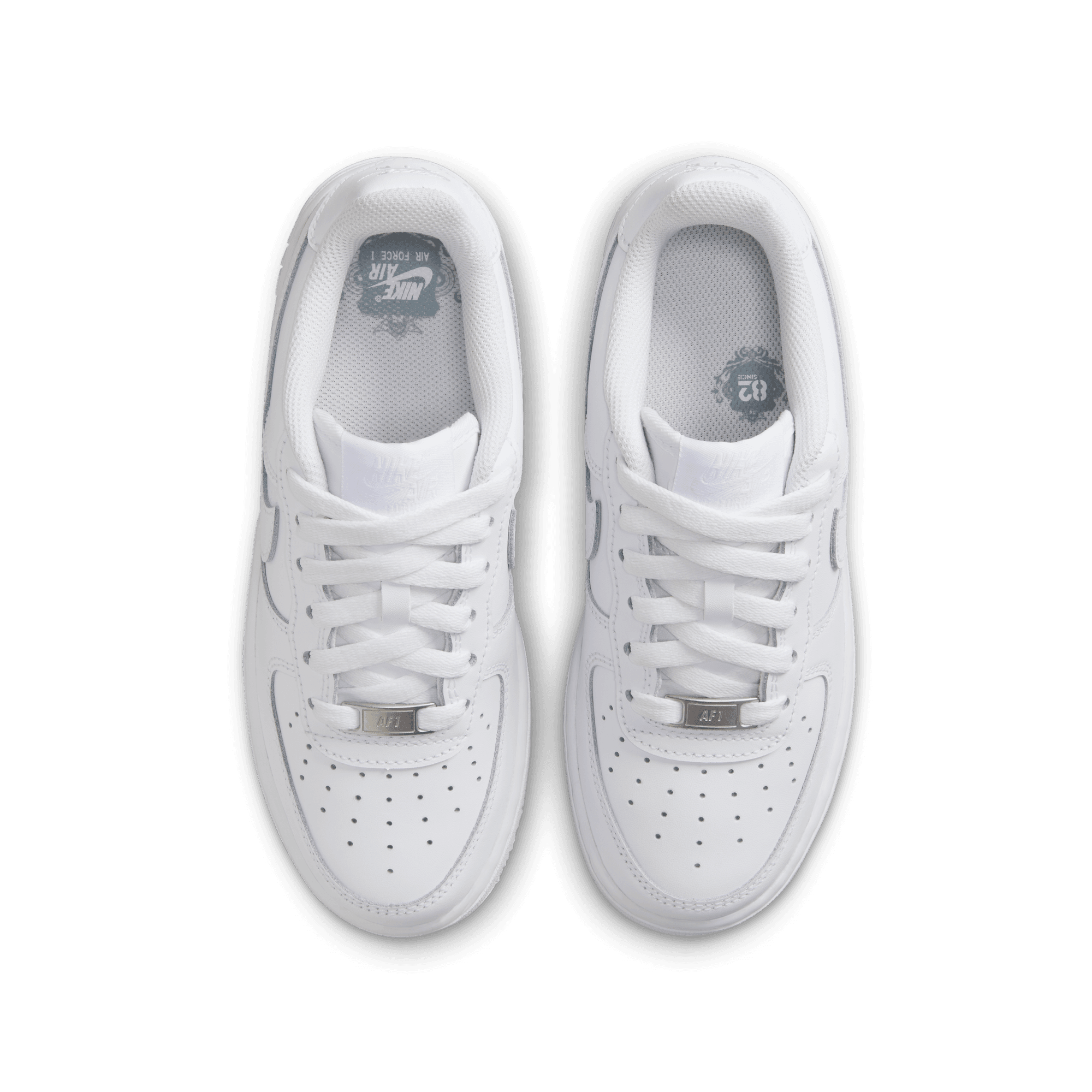 Nike Air Force 1 LE (GS) White/White - Classic Sneakers for Women & Girls - Perfect for Casual Wear, School & Street Style