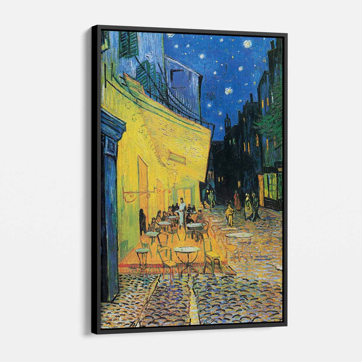 Blue Cafe Terrace Wall Art Canvas Print - Van Gogh Inspired Painting for Living Room, Bedroom & Office Decor - Perfect for Home, Cafe & Restaurant Wall Decor