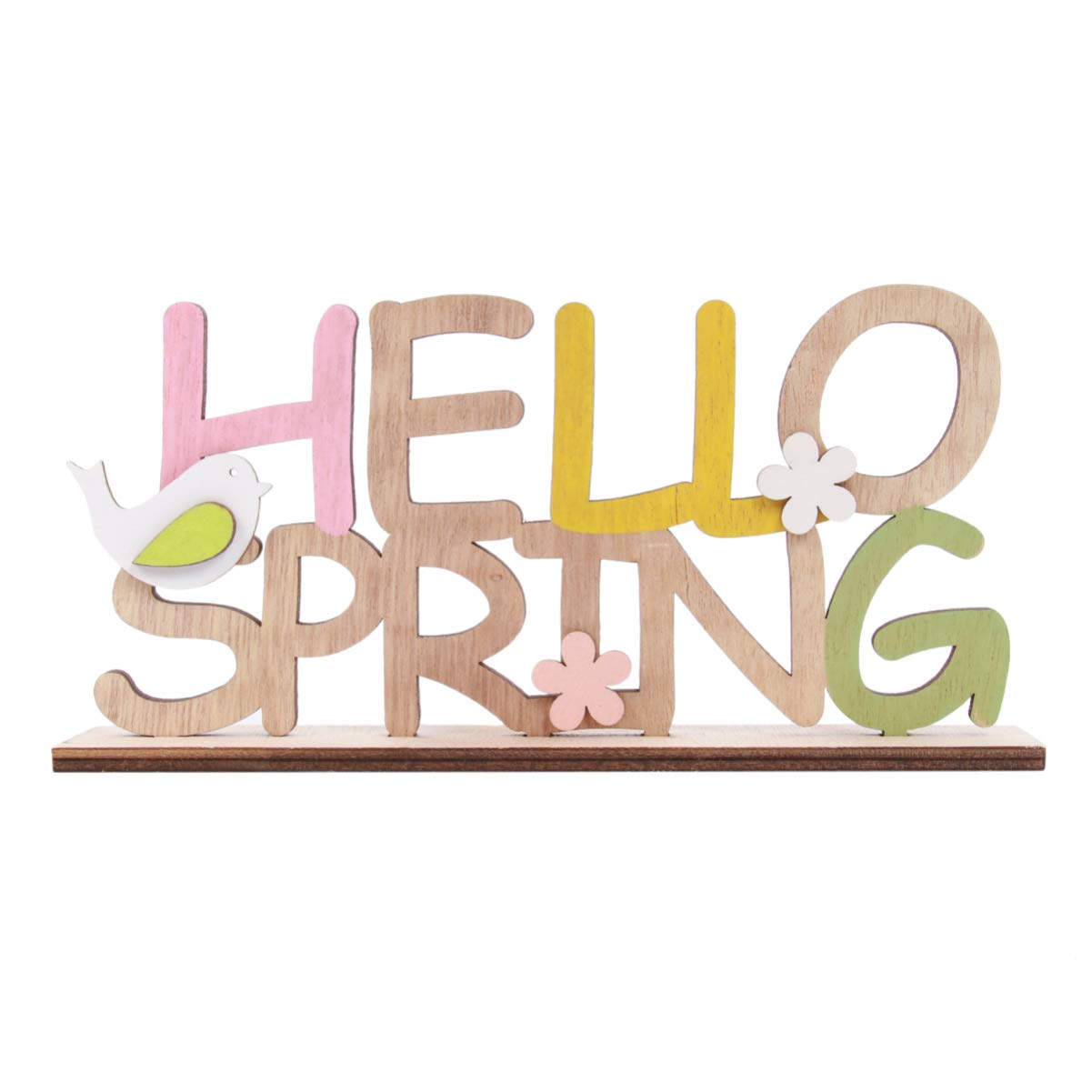 KESYOO Wooden Desk Sign - Spring Lighthouse Decor for Home, Office & Easter Table - Wooden Tray for Serving, Party Supplies & Home Decor - Perfect for Spring Decorations, Dining Table Centerpiece & Gift Giving