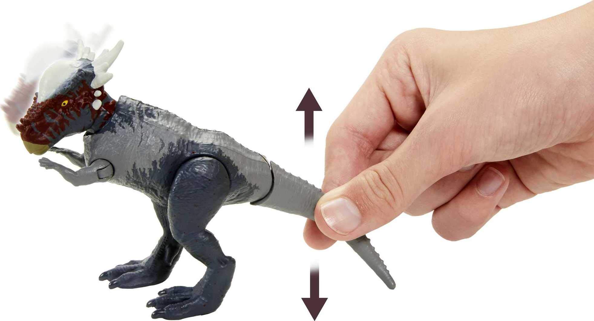Mattel Jurassic World Camp Cretaceous Stygimoloch Stiggy Savage Strike Dinosaur Action Figure - Movable Arms & Legs, Authentic Attack Moves, 4+ Years | Perfect for Playtime, Dino Battles & Jurassic World Collections
