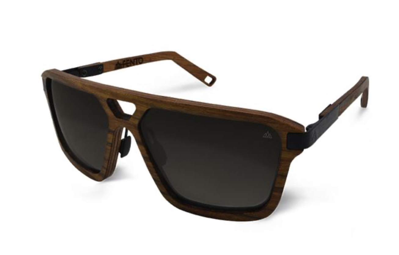 Fento Legend Handmade Wooden Sunglasses for Men & Women - Vintage Style Wood Frame UV Protection Shades - Perfect for Beach, Outdoor Activities & Fashion Accessories