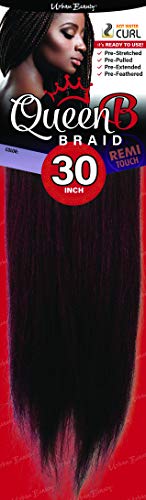 SYN QUEEN B 30-#1 High-Quality Synthetic Hair Extensions (Pack of 1) for Stunning Volume & Length - Perfect for Parties, Weddings & Daily Styling