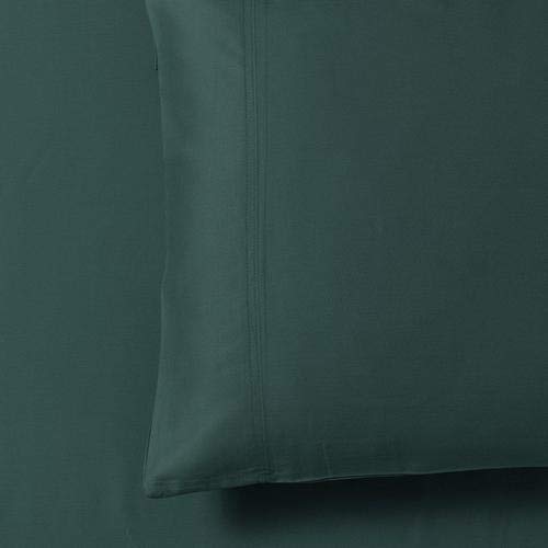 Premium Silky Cotton Bamboo-Cotton Blend Standard Size Pillowcase Set (2 Pack) - Soft & Breathable Bedding for Side Sleepers - Teal Color for Modern Bedrooms