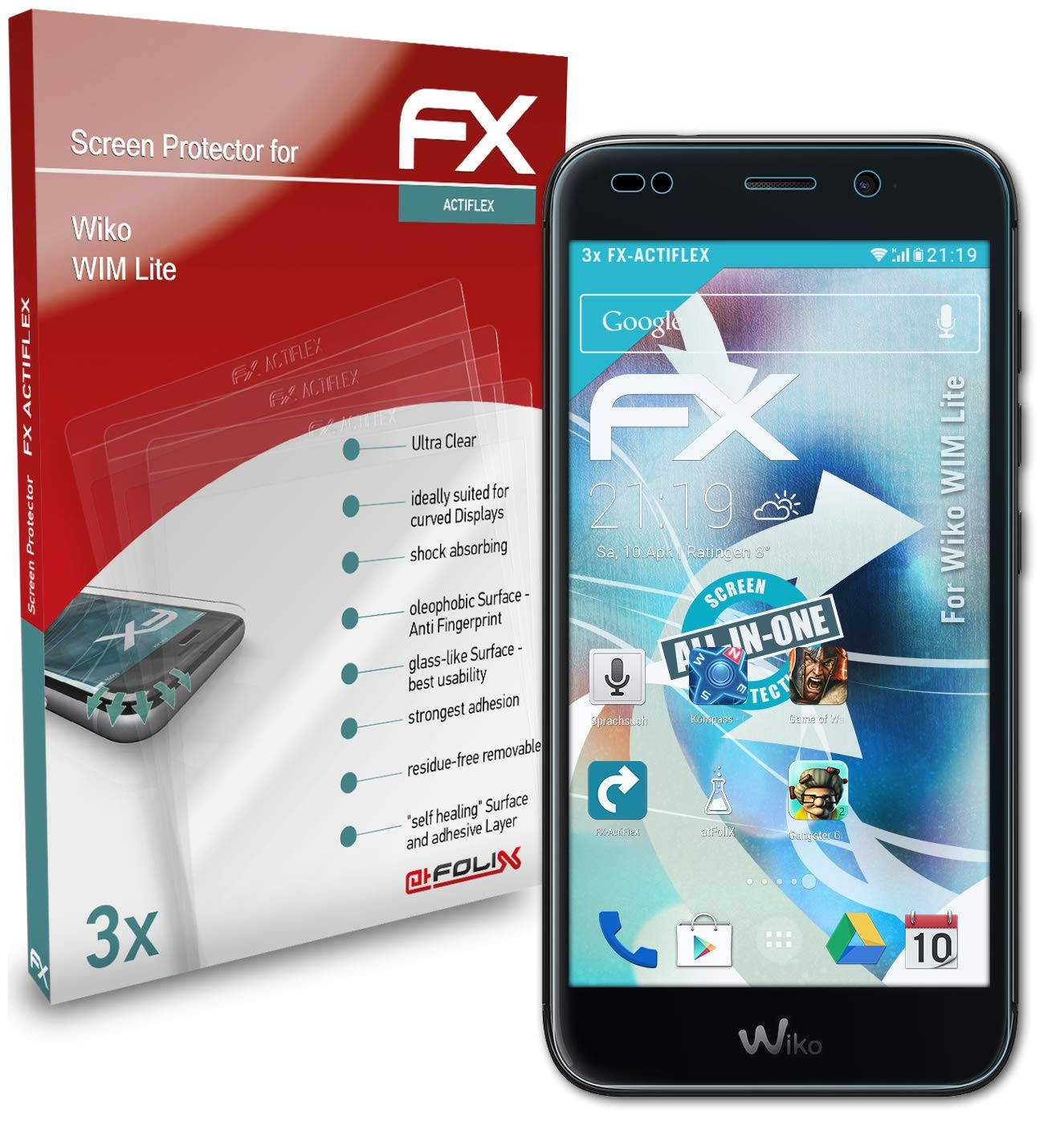 Wiko WIM Lite Screen Protector - 3 Pack Ultra Clear Flexible Film FX Screen Protection - Scratch Resistant & Bubble Free - Perfect for Daily Use, Travel & Outdoor Activities