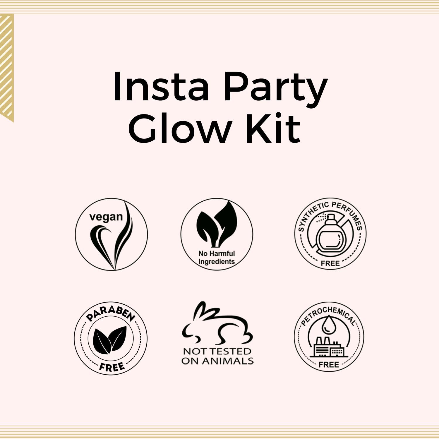 Aroma Treasures Insta Party Glow Kit - Single Use Natural Glow for All Skin Types (Non-Bleach, Pack of 2) | Perfect for Parties, Weddings & Special Events