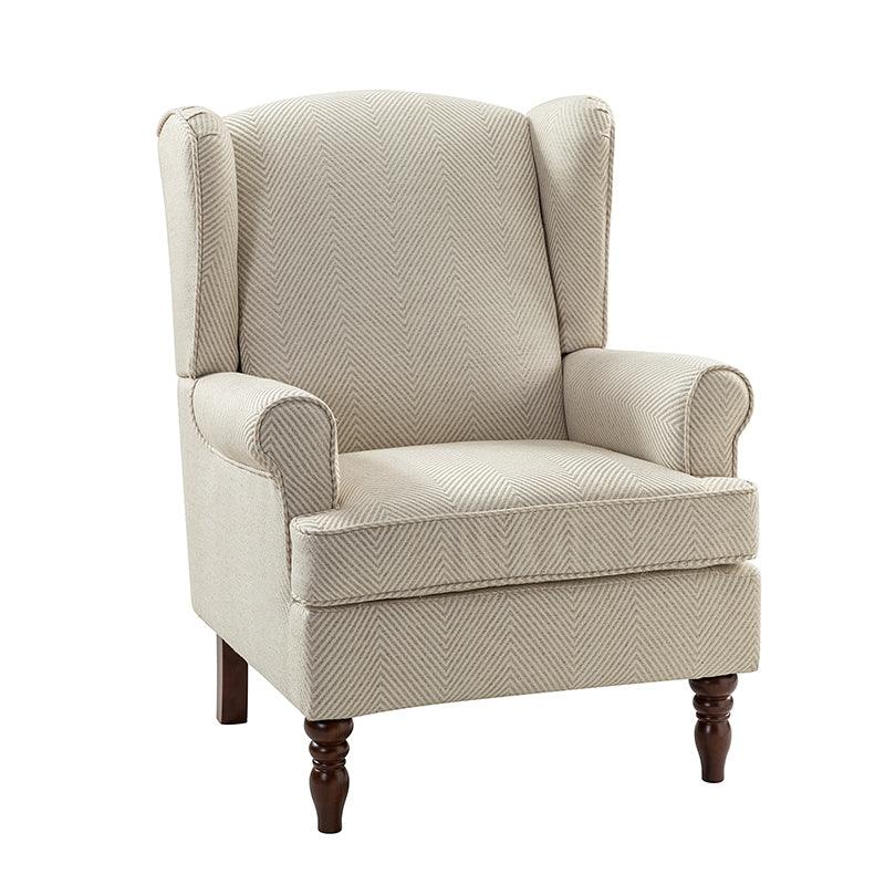 Premium Centaurs Upholstered Armchair - Modern Accent Chair with Soft Fabric & Sturdy Wooden Legs for Living Room, Bedroom, or Office Decor