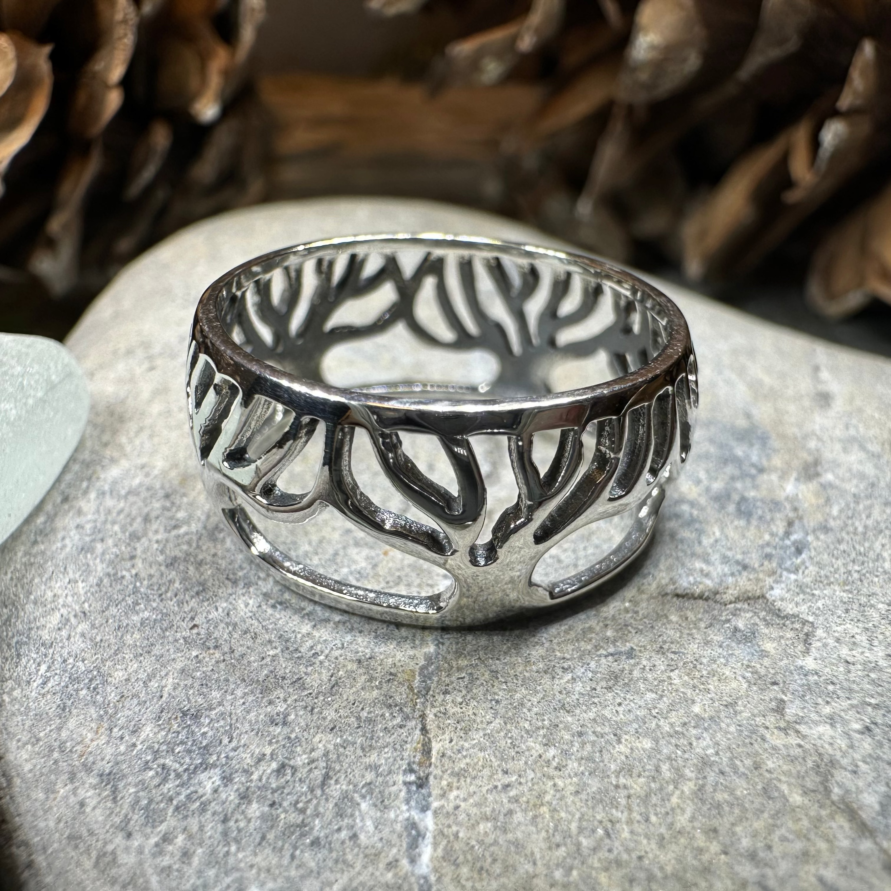 Freya Tree of Life Sterling Silver Ring for Women - Elegant Nature Inspired Jewelry Gift for Birthday, Anniversary & Spiritual Occasions