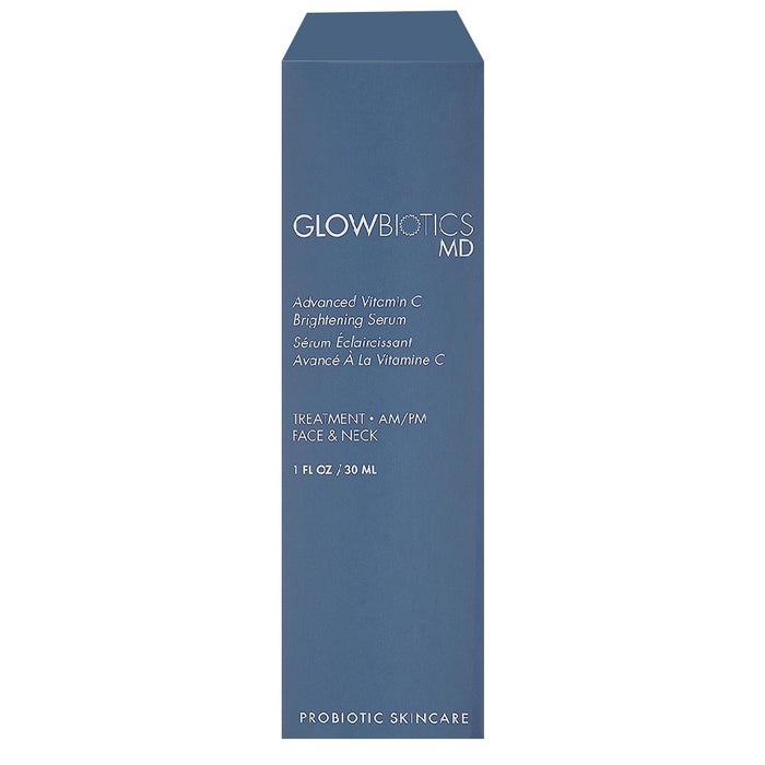 GlowBiotics Probiotic Advanced Vitamin C Brightening Anti-Aging Serum 30ml - For All Skin Types, Dark Spots & Wrinkles - Day & Night Skincare Routine