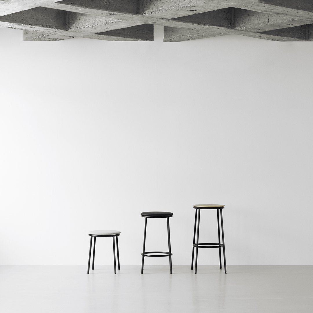 Circa Stool - Modern Upholstered Bar Stool for Kitchen Island, Breakfast Nook & Home Bar - Comfortable Counter Height Seat with Cushioned Top