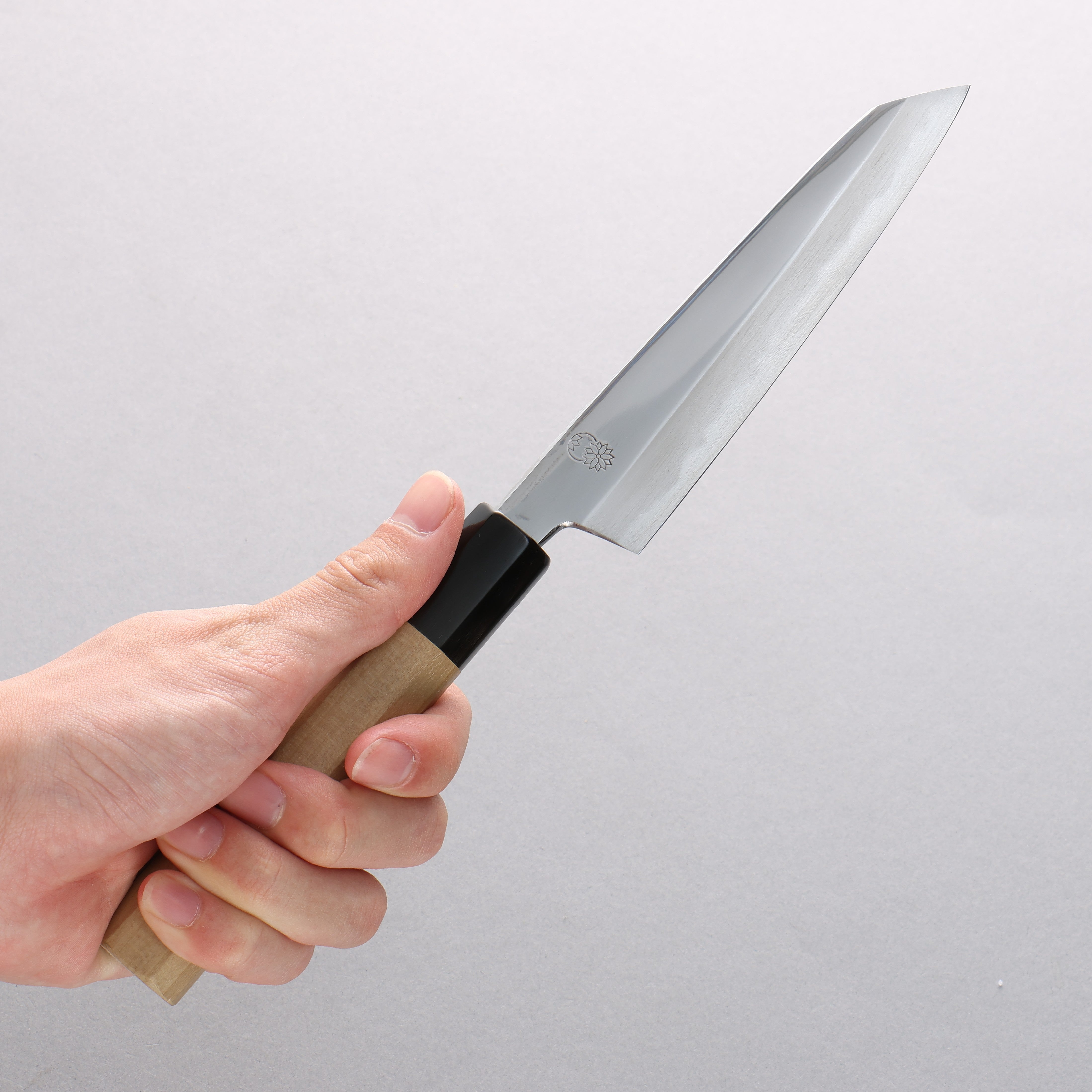 Premium Choyo White Steel Kiritsuke Petty Knife 135mm - Mirror Polish Blade with Magnolia Wood Handle - Perfect for Sushi, Vegetables & Precision Kitchen Tasks