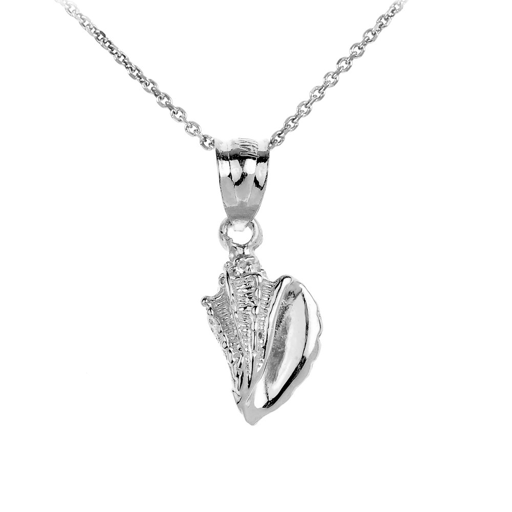 Dainty 925 Sterling Silver Seashell Charm Pendant Necklace for Women - Elegant Beach Jewelry Gift for Her | Perfect for Summer Vacations, Beach Weddings & Boho Fashion