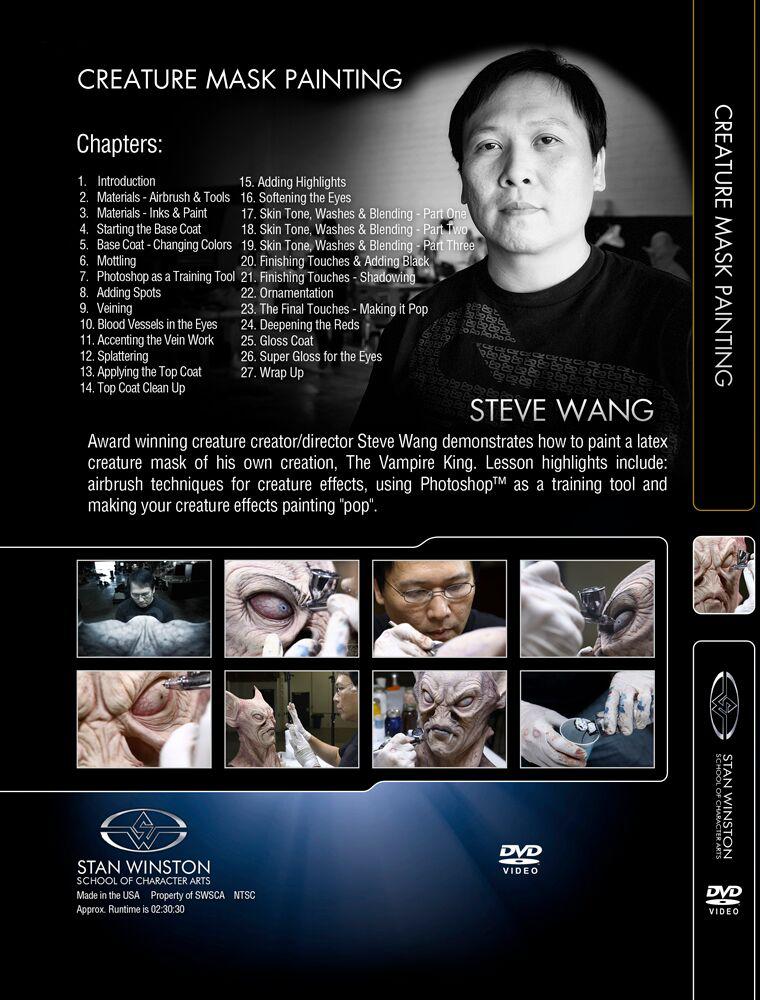 Stan Winston Studio Creature Mask Painting DVD - Professional Special Effects Makeup Tutorial for Halloween & Cosplay - Perfect for Artists, Filmmakers & Horror Fans