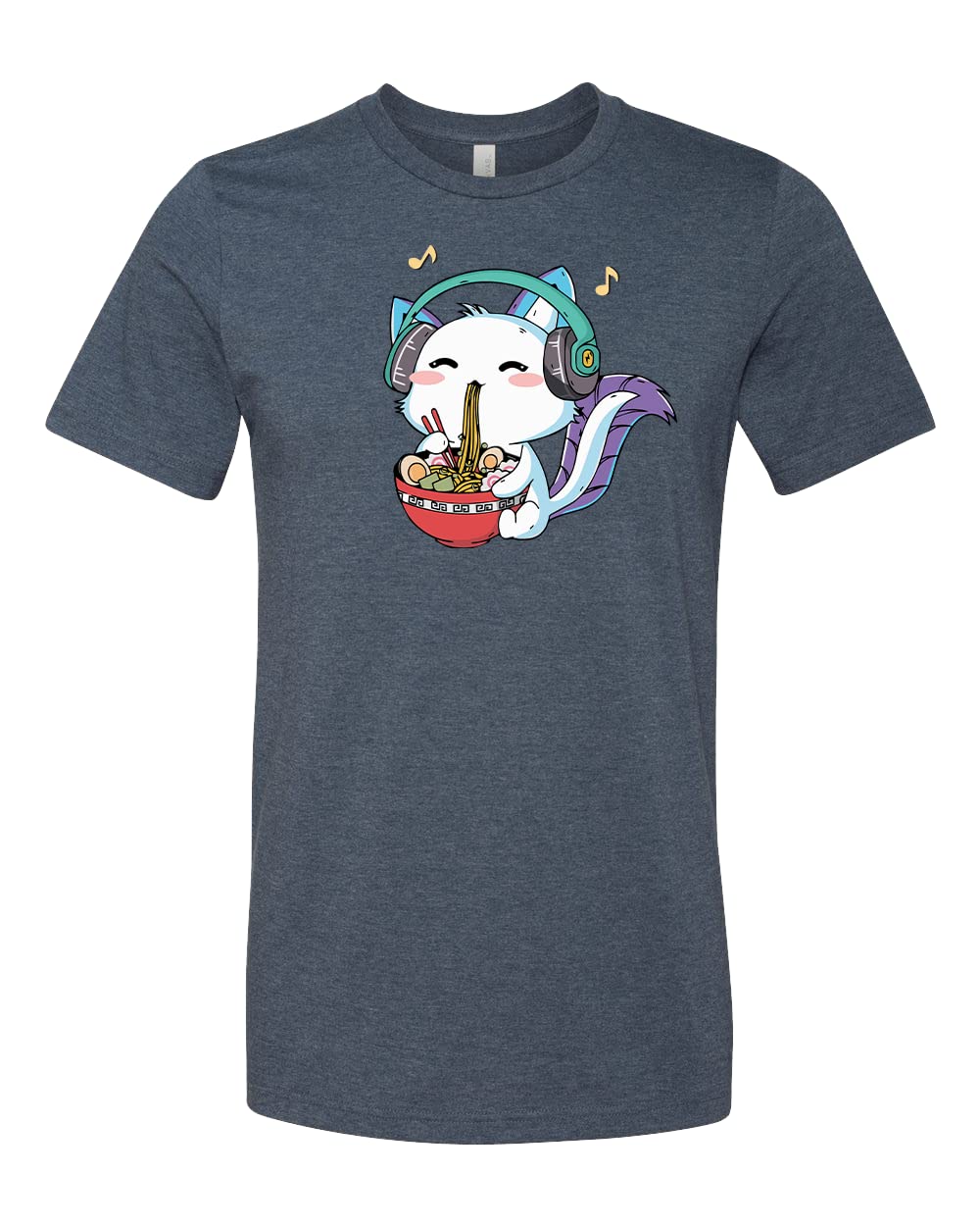 Ramen Cat T-Shirt - Cute Peeking Cat & Japanese Noodles Graphic Tee for Ramen Lovers - Perfect for Anime Fans, Cat Lovers & Casual Wear
