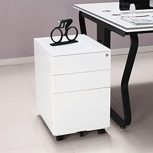 White 3 Drawer a
