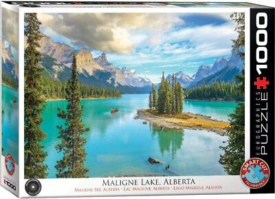 Eurographics 1000-Piece Jigsaw Puzzle - Maligne Lake Alberta Canada - Scenic Landscape Puzzle for Adults & Teens - Perfect for Relaxation, Family Bonding & Home Decor