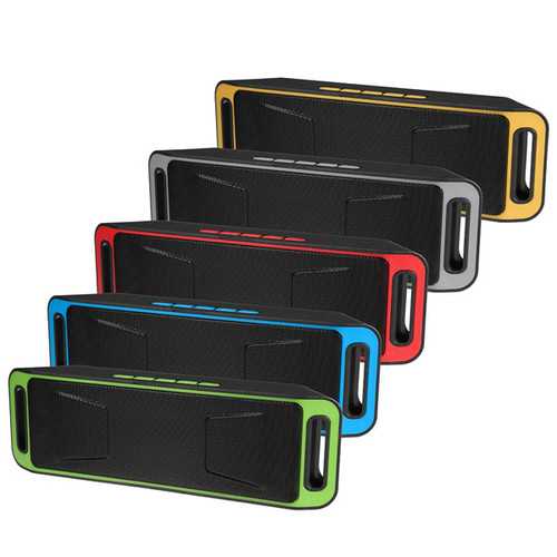 Portable Bluetooth Speaker with Stereo Sound, Subwoofer, TF Card/USB/AUX/FM Radio Support - Compatible with Smartphones & Tablets - Perfect for Outdoor Parties, Travel & Home Use
