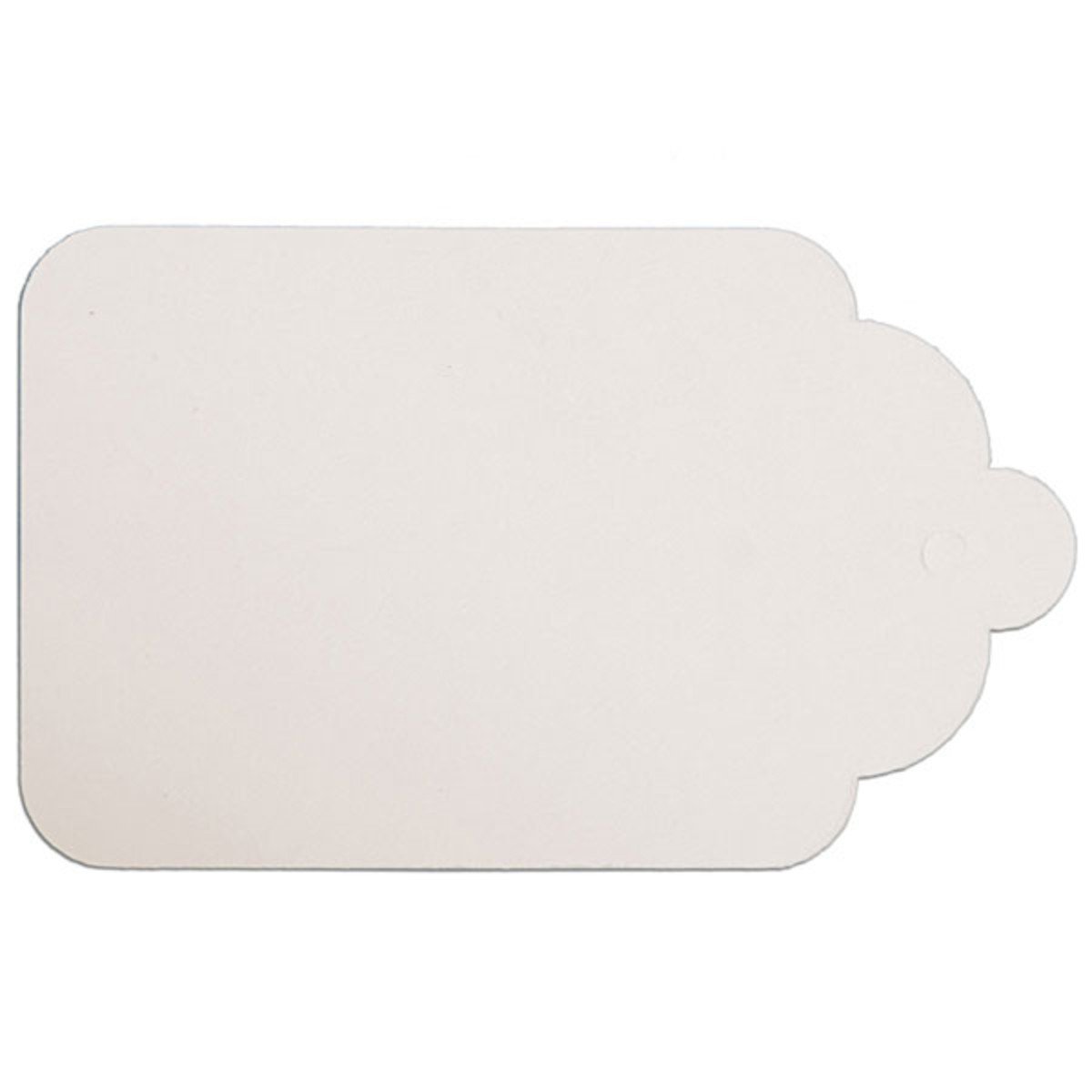 White Merchandise Tags without String - 1 5/8 x 2 5/8 Inch Size - Perfect for Retail Pricing, Inventory Labeling & Organization