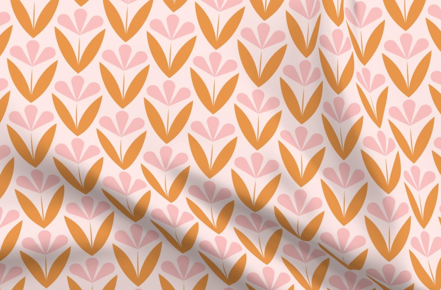 Retro Spring Floral Print Chiffon Fabric - Vintage Cute Modern Design for Sewing Dresses & Home Decor | Fat Quarter Cotton Material for DIY Fashion & Craft Projects