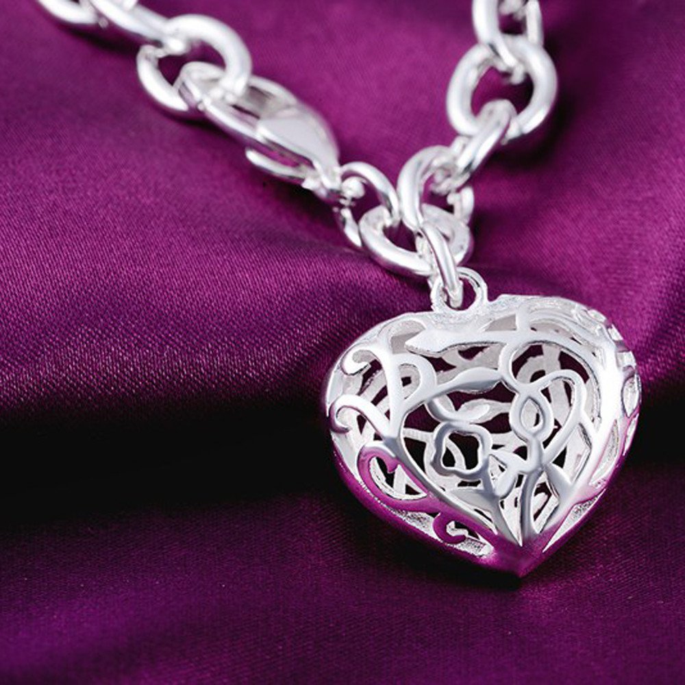 Sparkling Rhinestone Necklaces & Silver Bangle Bracelets for Women - Elegant Cuff Charm Jewelry Set with Gold Chain (Silver, One Size) - Perfect for Parties, Weddings & Evening Events