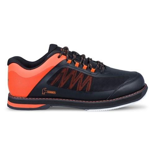 Men's Rogue Right Hand Bowling Shoes - Black/Orange - Comfortable & Durable for Professional & Casual Bowling Games