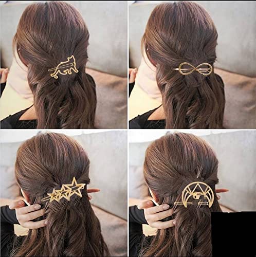 WUKAYA 5-Piece Korean Style Pearl Barrettes Set for Women - Elegant Marble Alligator Hair Clips & Hairpins - Perfect for Weddings, Parties & Daily Hair Accessories