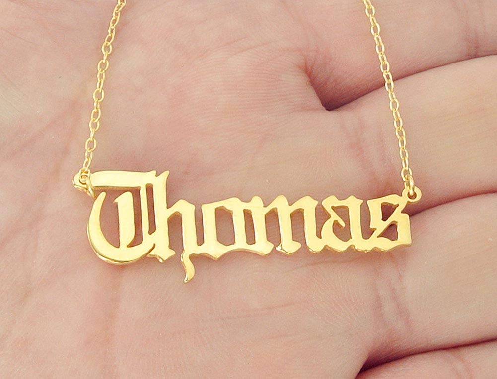 Personalized Custom Name Necklace for Women - 18K Gold Plated Dainty Jewelry Gift for Her - Perfect for Birthdays, Anniversaries & Special Occasions