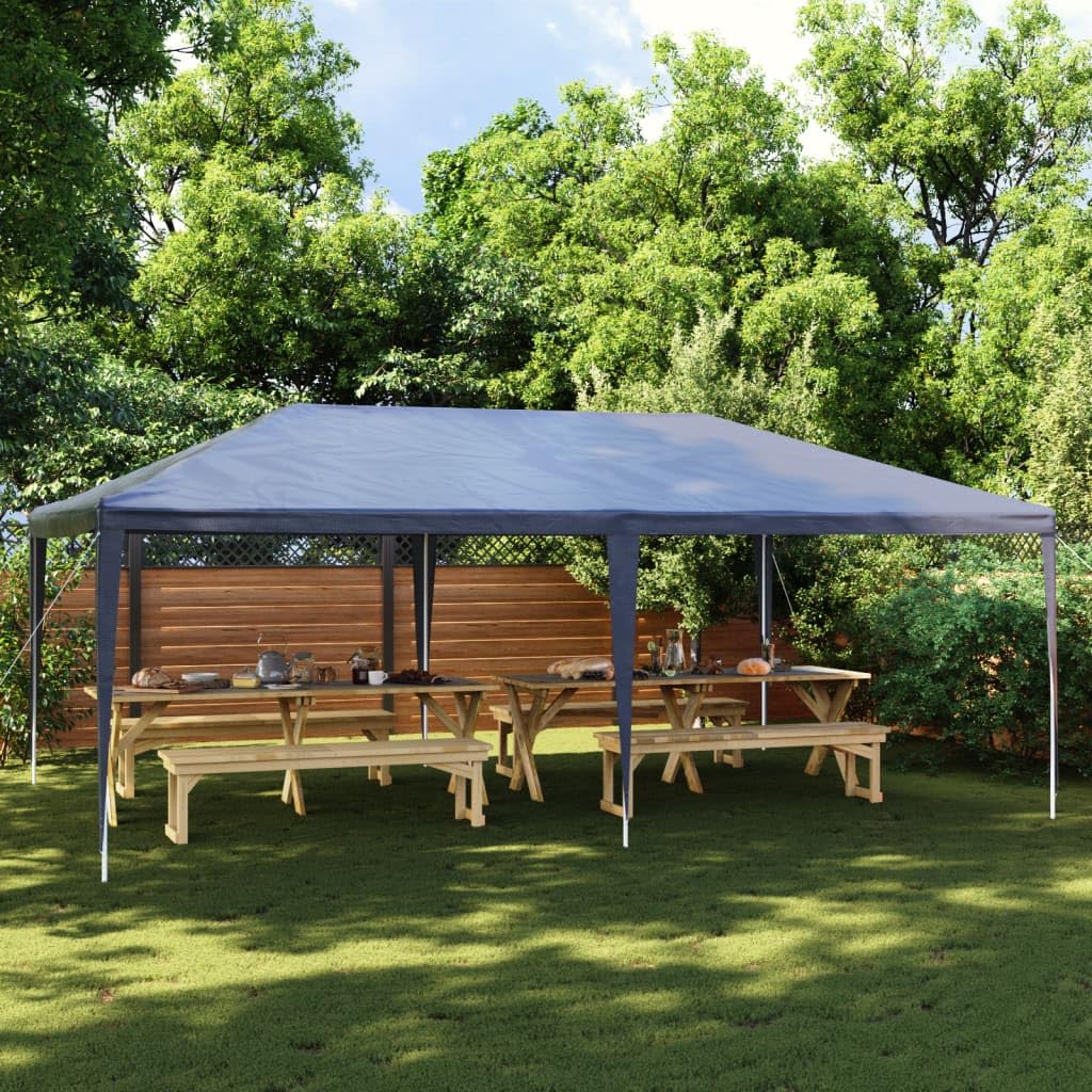 13.1'x19.7' Blue Party Tent - Waterproof Outdoor Canopy for Backyard, Wedding, and Camping Events - Heavy Duty Shelter with UV Protection