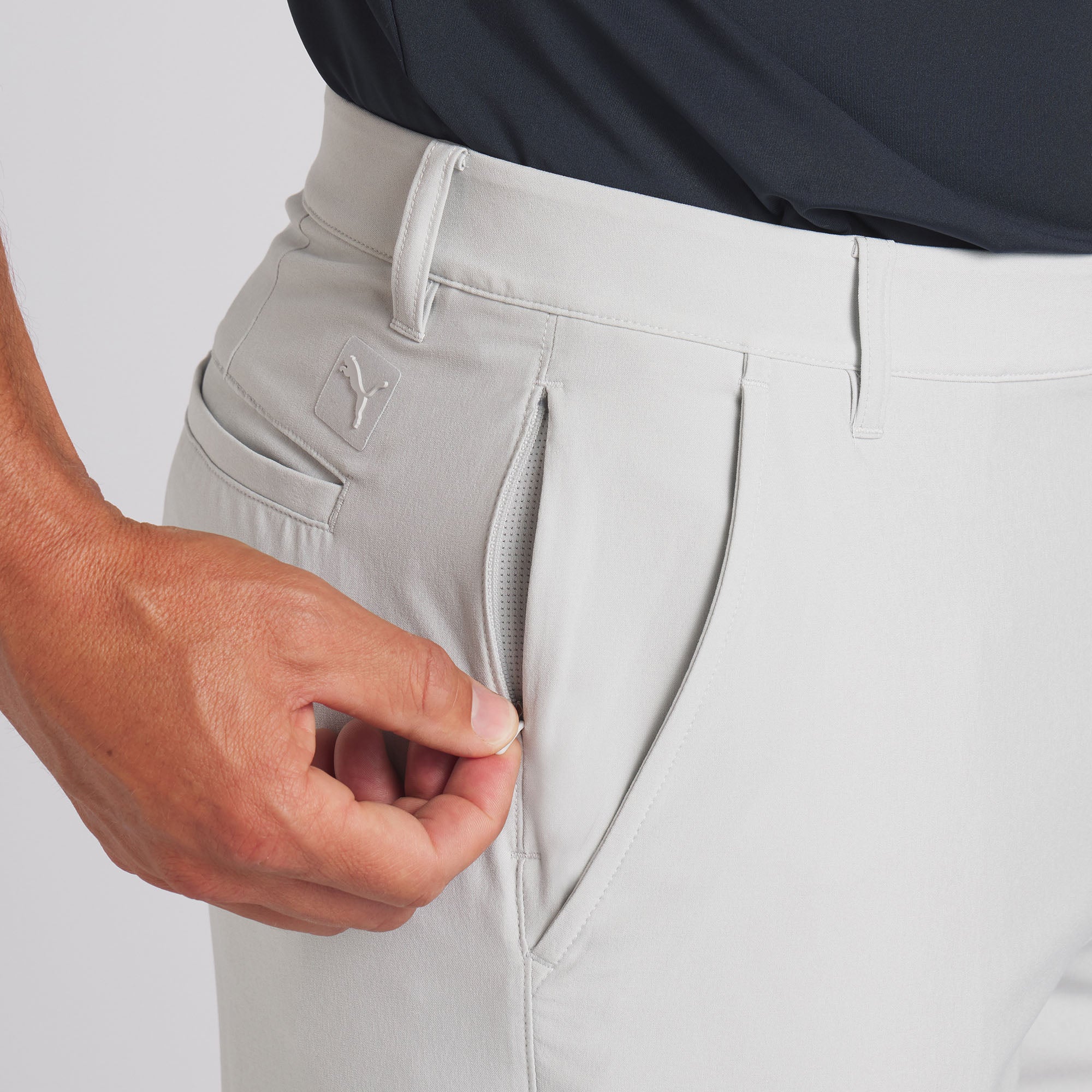 101 Solid 9 Golf Shorts for Men - Comfortable & Breathable Ash Gray Athletic Shorts | Perfect for Golfing, Running & Casual Wear