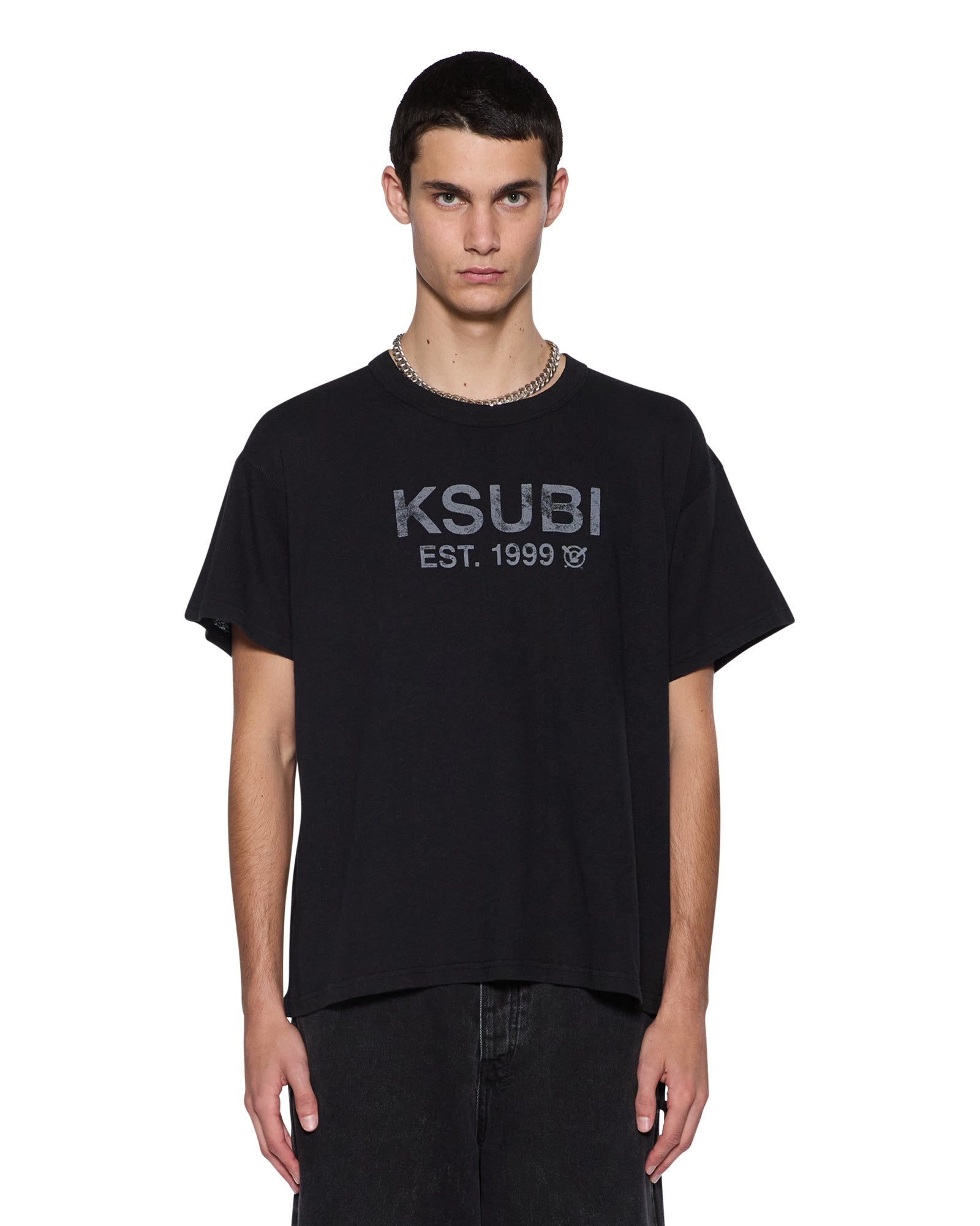 STATE Slub Sided Short Sleeve T-Shirt - Black | Casual Streetwear & Everyday Comfort