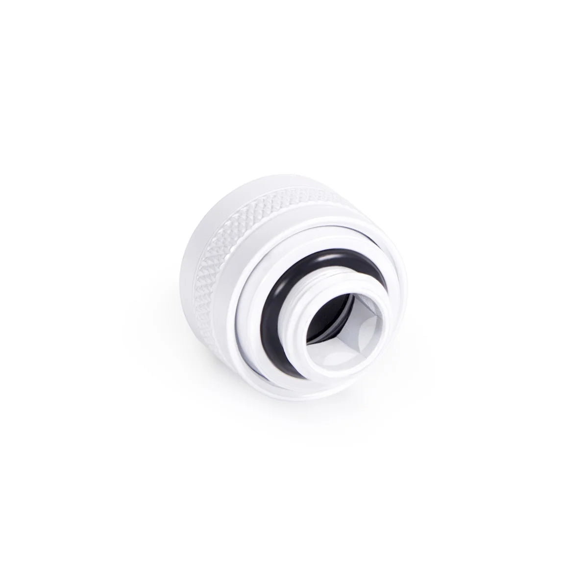 Alphacool Eiszapfen Pro 13mm Hard Tube Compression Fitting - 6-Pack White | High-Performance PC Water Cooling System Fittings for Custom Liquid Cooling Builds