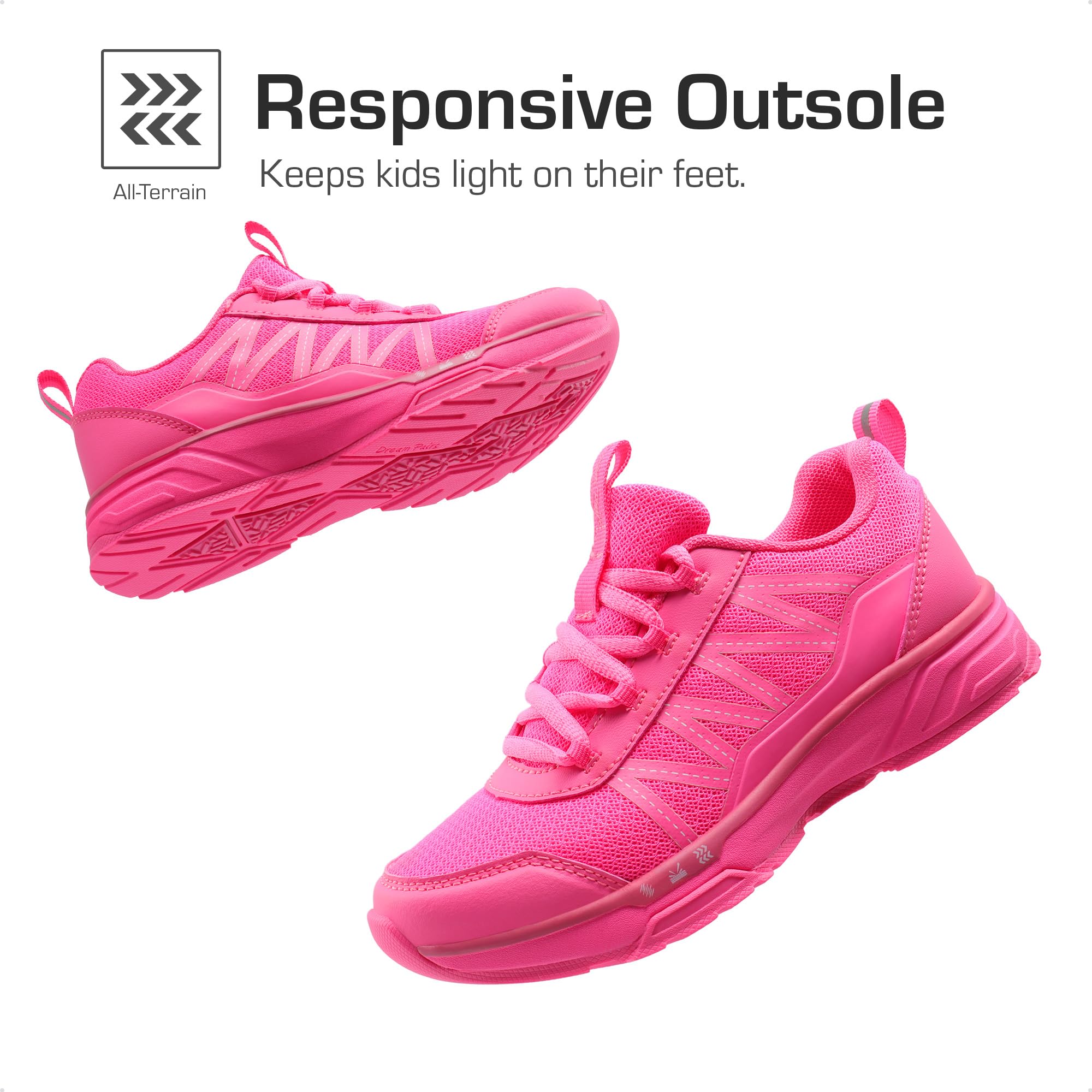 DREAM PAIRS Kids' Tennis Shoes - Non-Slip Athletic Sneakers for Boys & Girls | Lightweight Running & Walking Shoes for Little & Big Kids | Perfect for School, Playground & Daily Activities