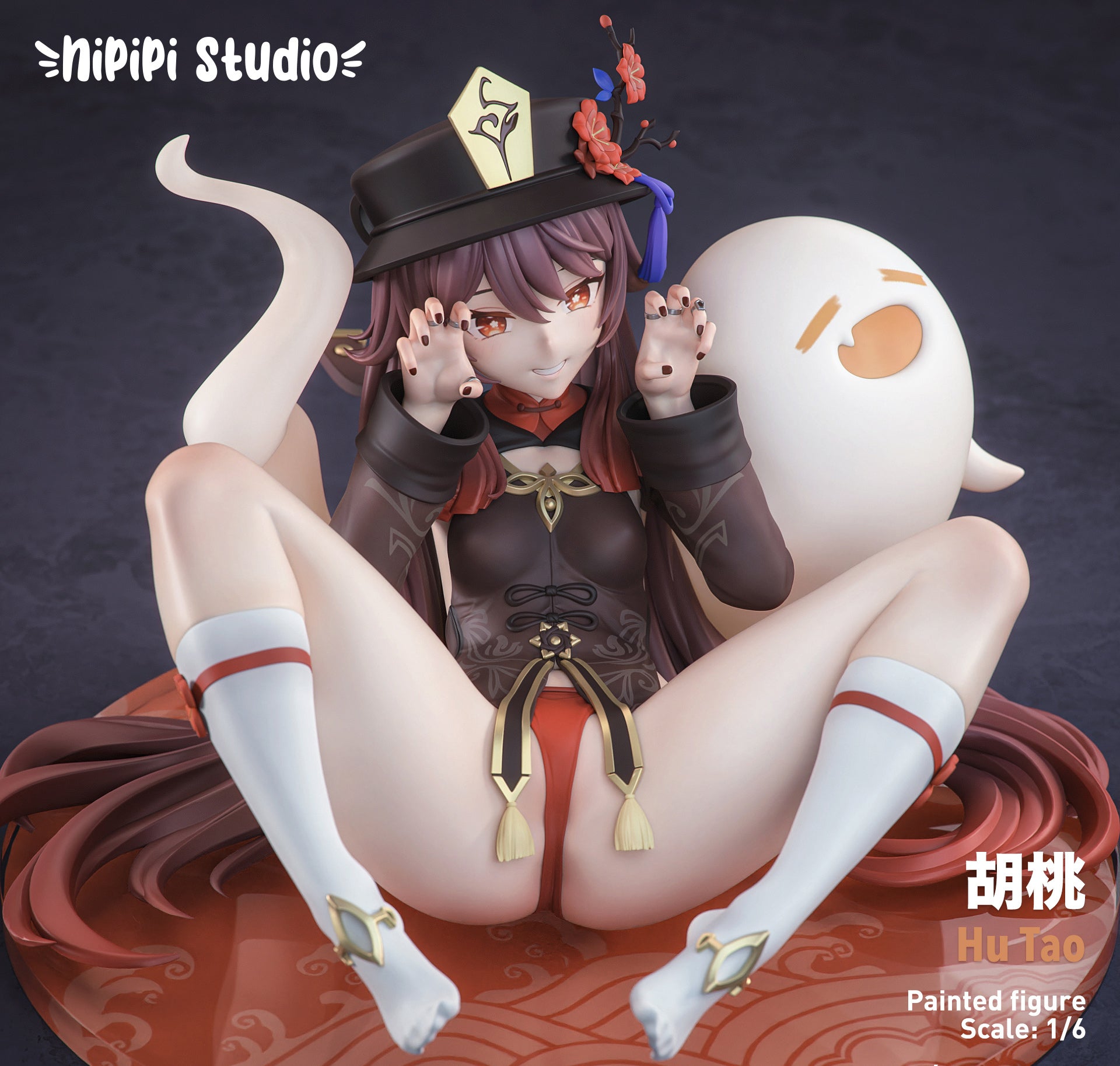 NiPiPi Studio Genshin Impact Hu Tao Cosplay Costume - Premium Quality Anime Outfit for Halloween, Cosplay Events & Themed Parties