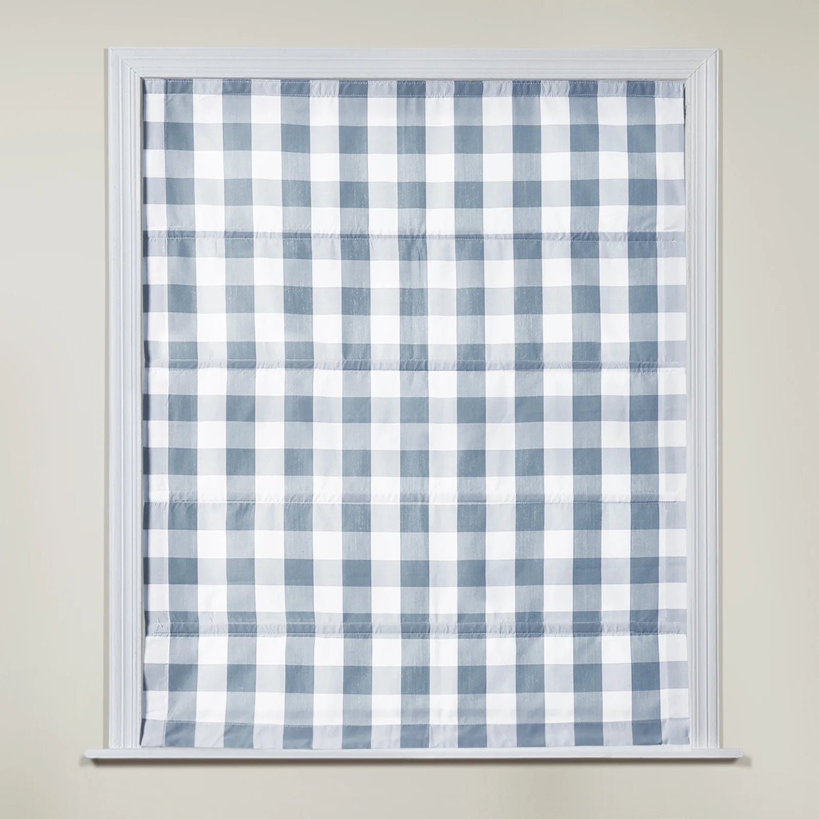 Celia Patterned Cordless Roman Shade Window Treatment - Blackout Fabric for Bedroom & Living Room Privacy & Light Control