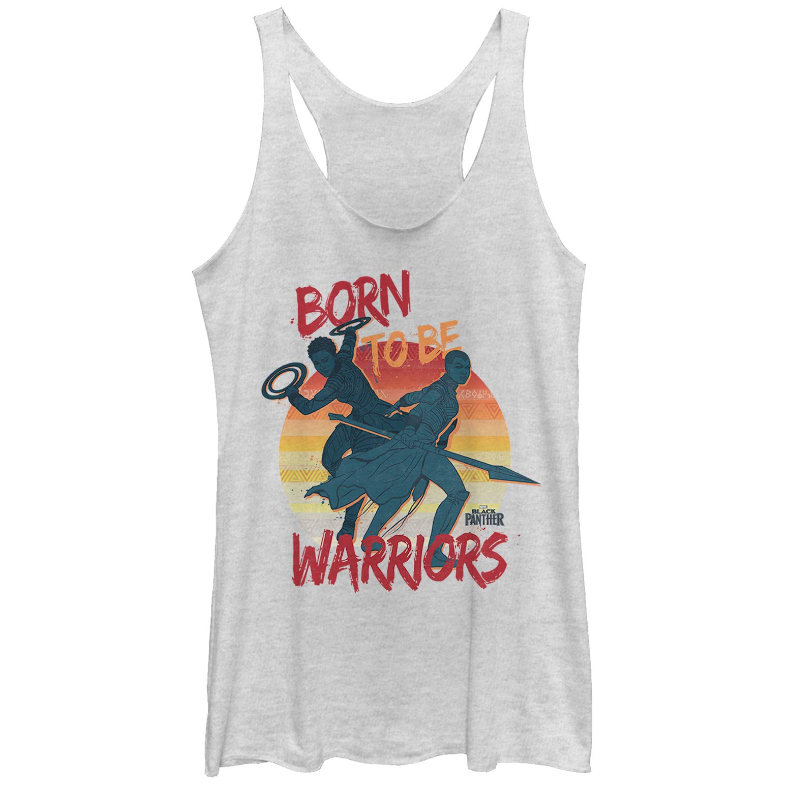 Marvel Born Warriors Women's Racerback Tank Top - Superhero Graphic Workout Shirt for Gym, Running & Casual Wear