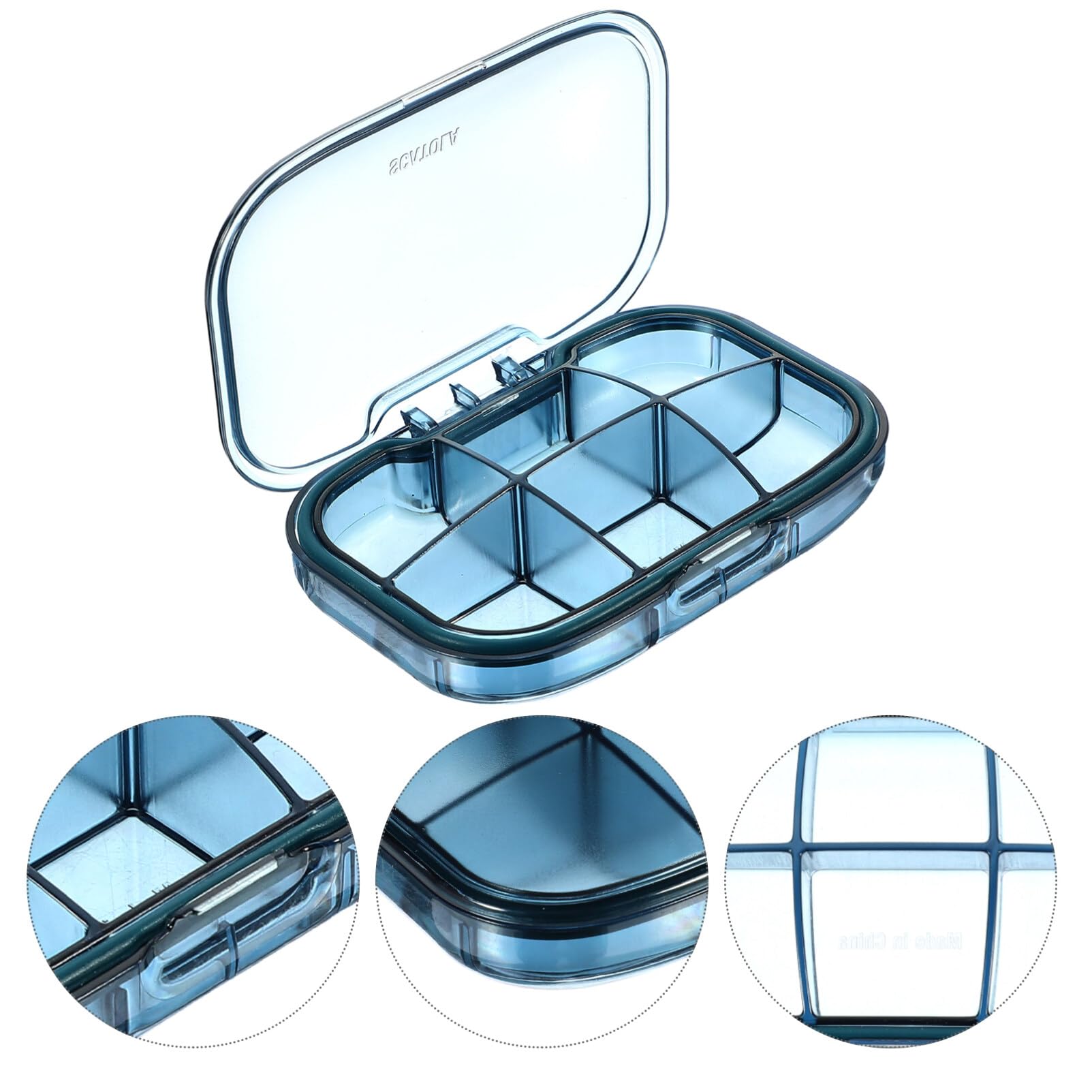 Portable Travel Pill Organizer - Compact Medicine Case with Dispenser for Pills, Vitamins & Medications | Perfect for Travel, Office & Daily Use